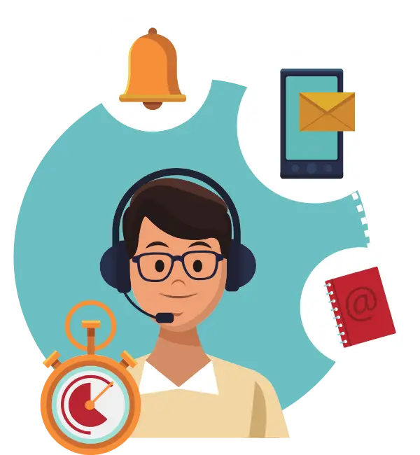 Customer support graphics