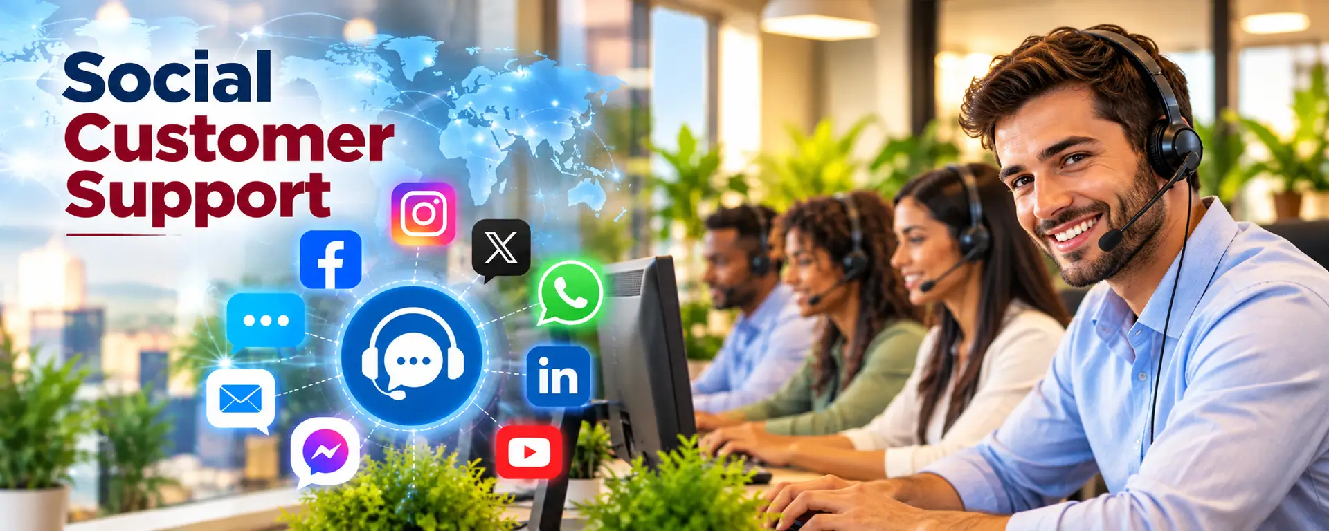 Social Customer Support, Social, Social Customer Support Outsourcing, Social Customer Care, Linkedin, Social Media Support,