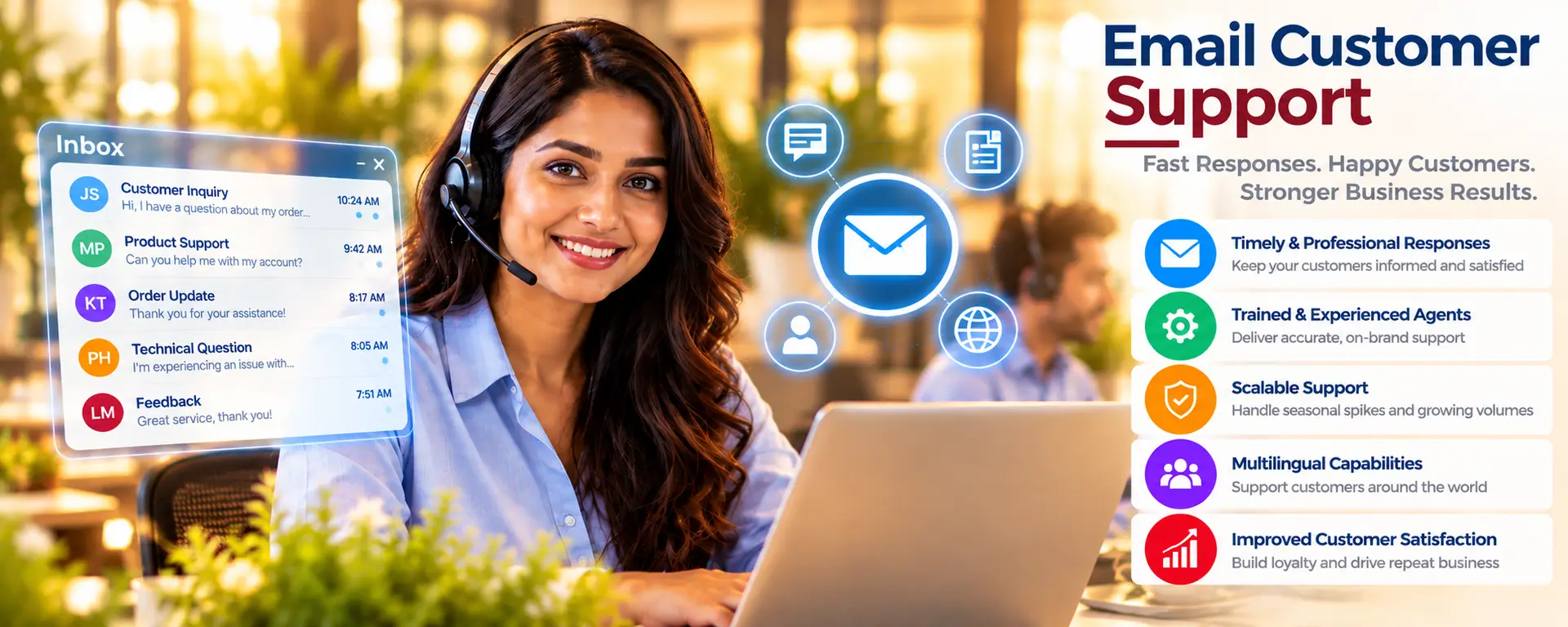 Multilingual Email Support, Email Support Agencies, Email Outsourcing, Call Center Selection, Top Call Centers, Consultation, Call Center Supplier, Call Center Business, Call Center Outsourcing Services, Customer Experience, Great Call Centers, Email Customer Support, Services