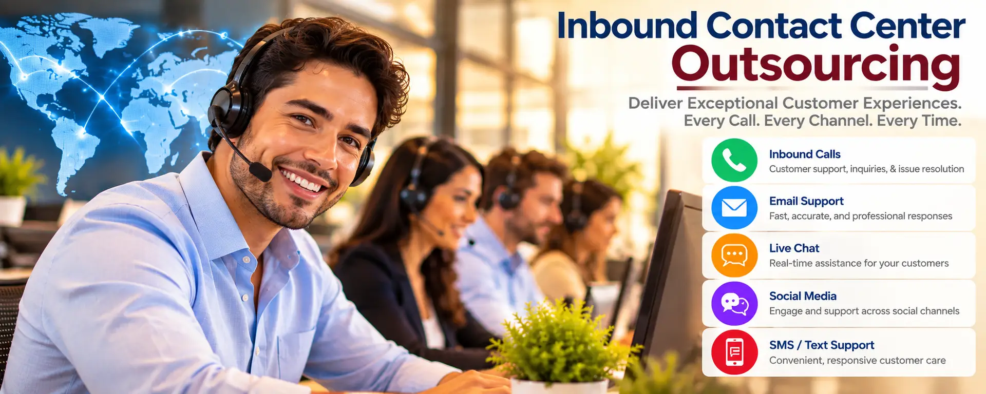 Inbound Call Centers, Call Center Services, 24/7 Call Centers, Inbound Call Center, Outsourced Customer Support