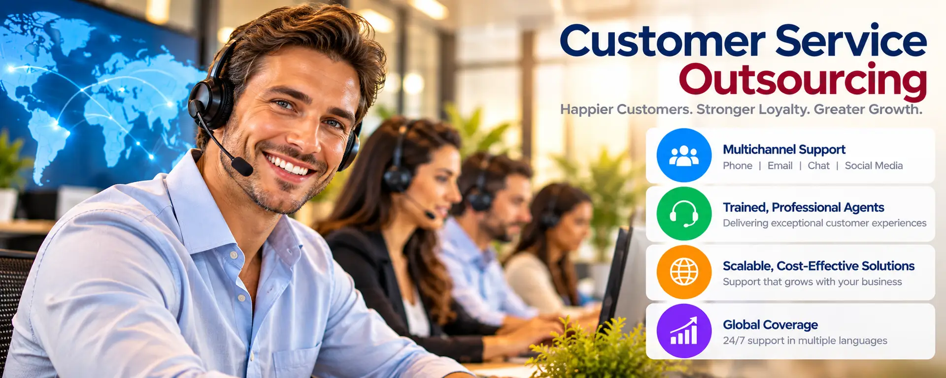 Customer Service Outsourcing, Customer Service, Customer Service Agents, Customer Service Provider, Great Customer Service