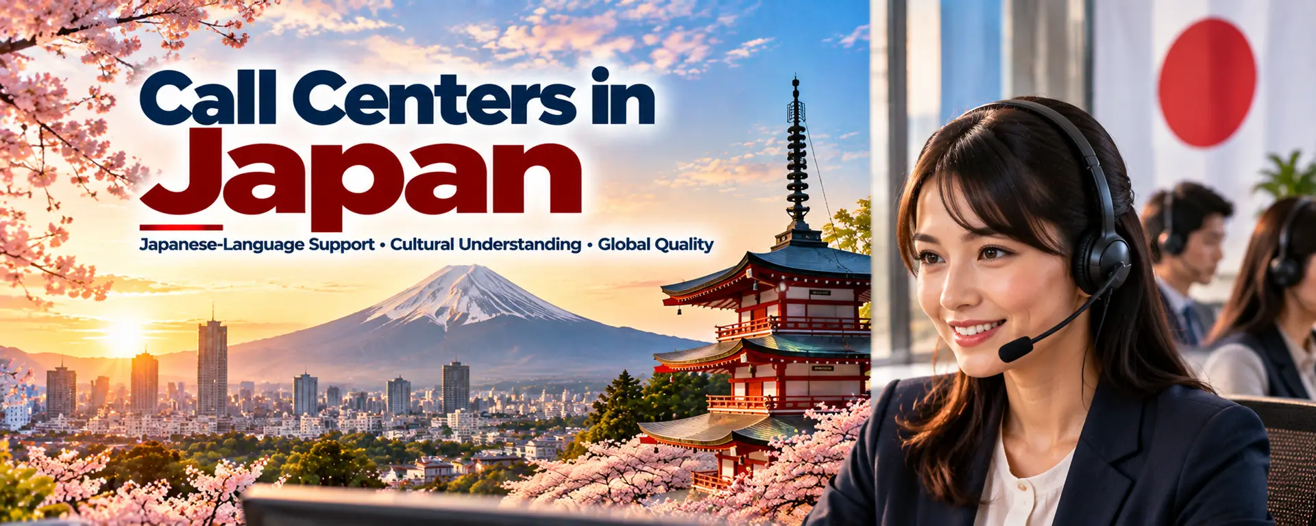 日本的客服中心、設於日本的客戶支援服務、日本的聯絡中心、日本的業務流程外包(BPO)機構、外包至日本