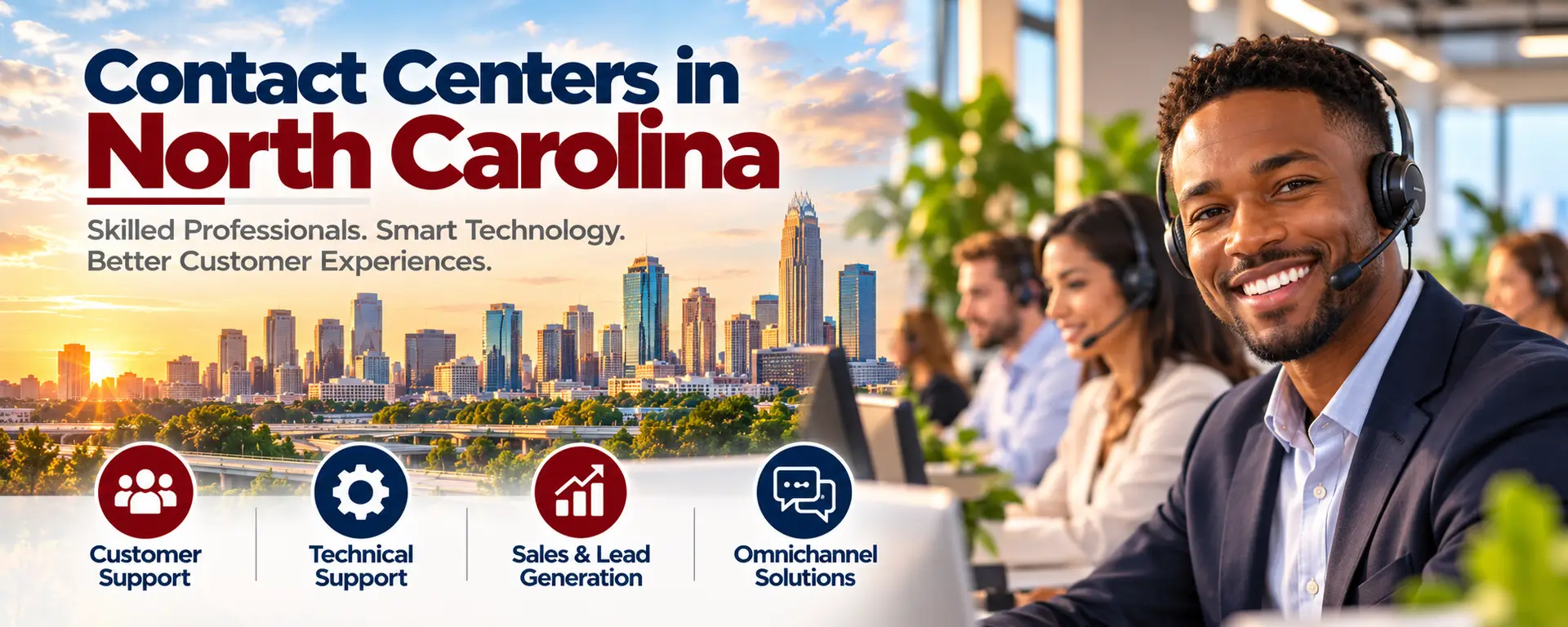 Contact Center in North Carolina, Call Center in North Carolina, North Carolina Call Center, North Carolina Contact Center, Outsourcing nach North Carolina, Charlotte Contact Center, Raleigh, Greensboro