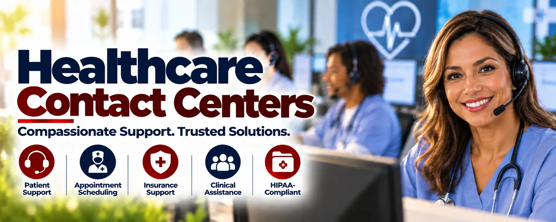 Healthcare Contact Centers, Contact Centers for Healthcare Industry, Healthcare Call Centers, Medical Call Centers, Medical Customer Support, Healthcare Customer Support, Telehealth Support, Healthcare Outsourcing, Healthcare Communications