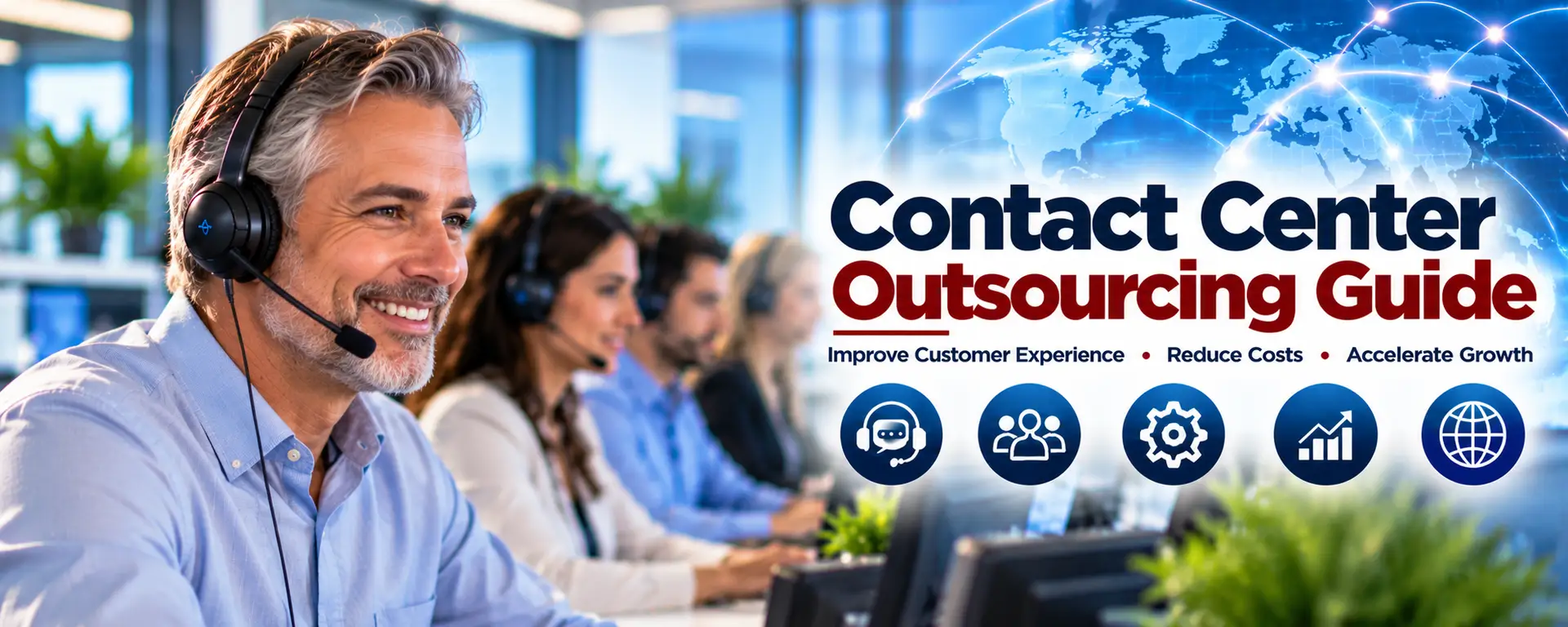 Contact Center Outsourcing, Contact Center Outsourcing Guide, Onshore Outsourcing, Nearshore Outsourcing, Offshore Outsourcing, Outsourcing Locations