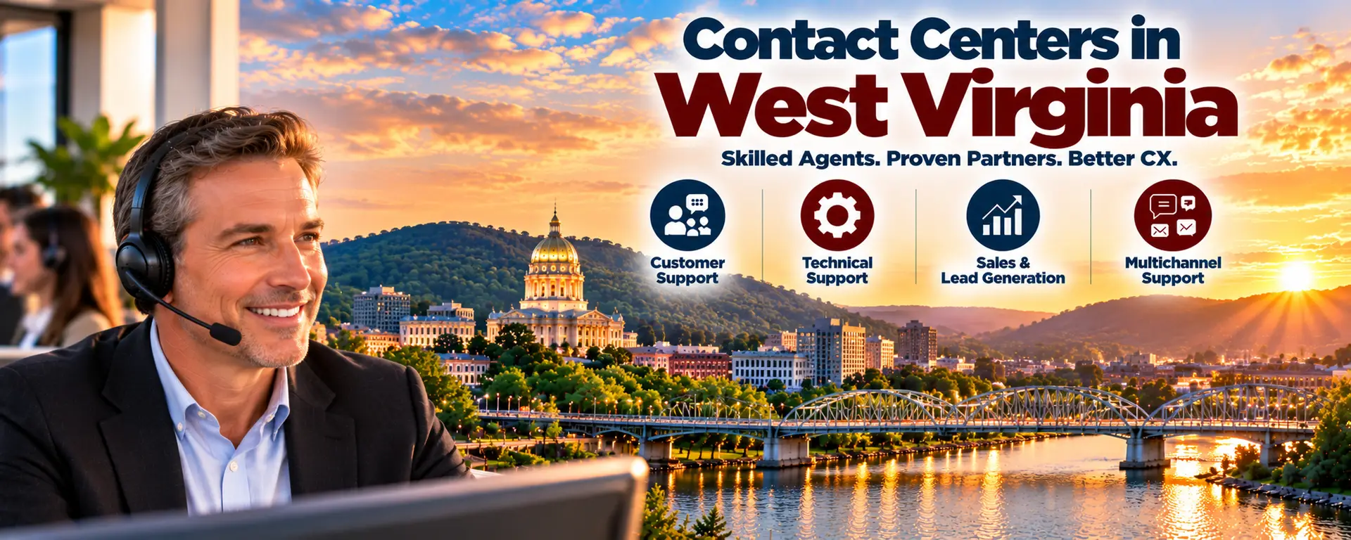 Contact Centers in West Virginia, Call Centers in West Virginia, West Virginia Contact Centers, West Virginia Call Centers, Outsourcing to West Virginia