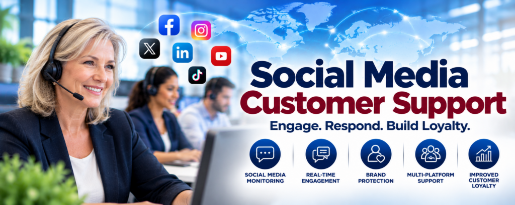 Médias sociaux, Support médias sociaux, Support clients médias sociaux, Externalisation médias sociaux, Améliorer le support clients