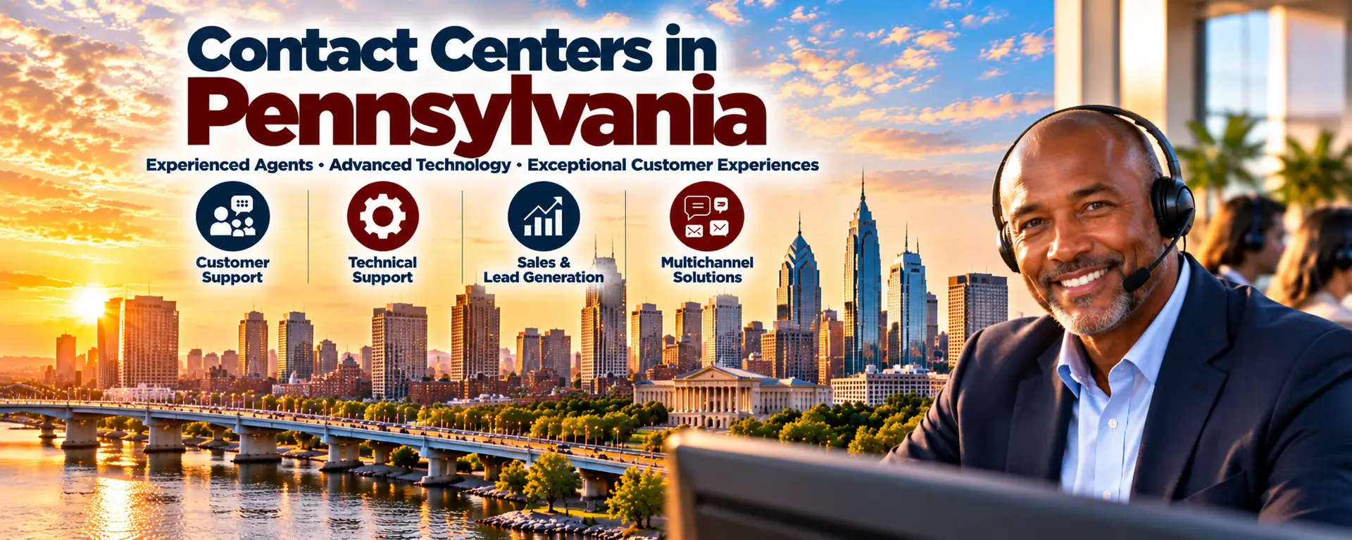 Contact Centers in Pennsylvania, Call centers in Pennsylvania, Pennsylvania Contact Centers, Pennsylvania Call Centers, Outsourcing to Pennsylvania, Customer Support Services in Pennsylvania