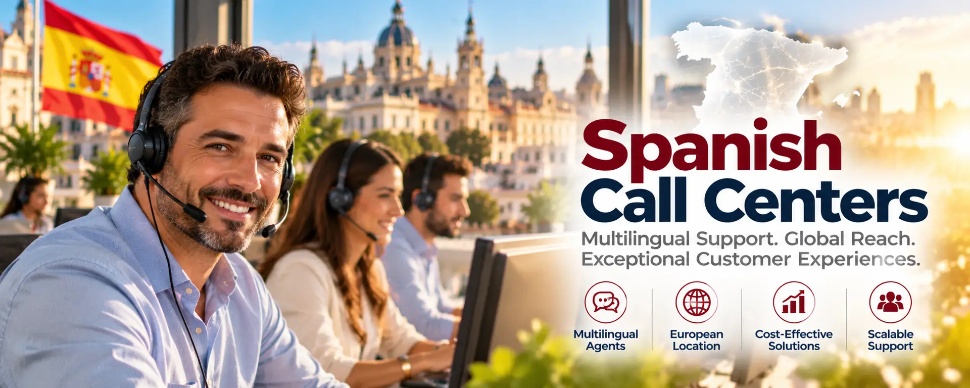 Callcenter-outsourcing in Spanje, Spaanse callcenters, callcenters in Spanje, Spaanse contactcenters, Spaanse klantenservice, outsourcing naar Spanje,