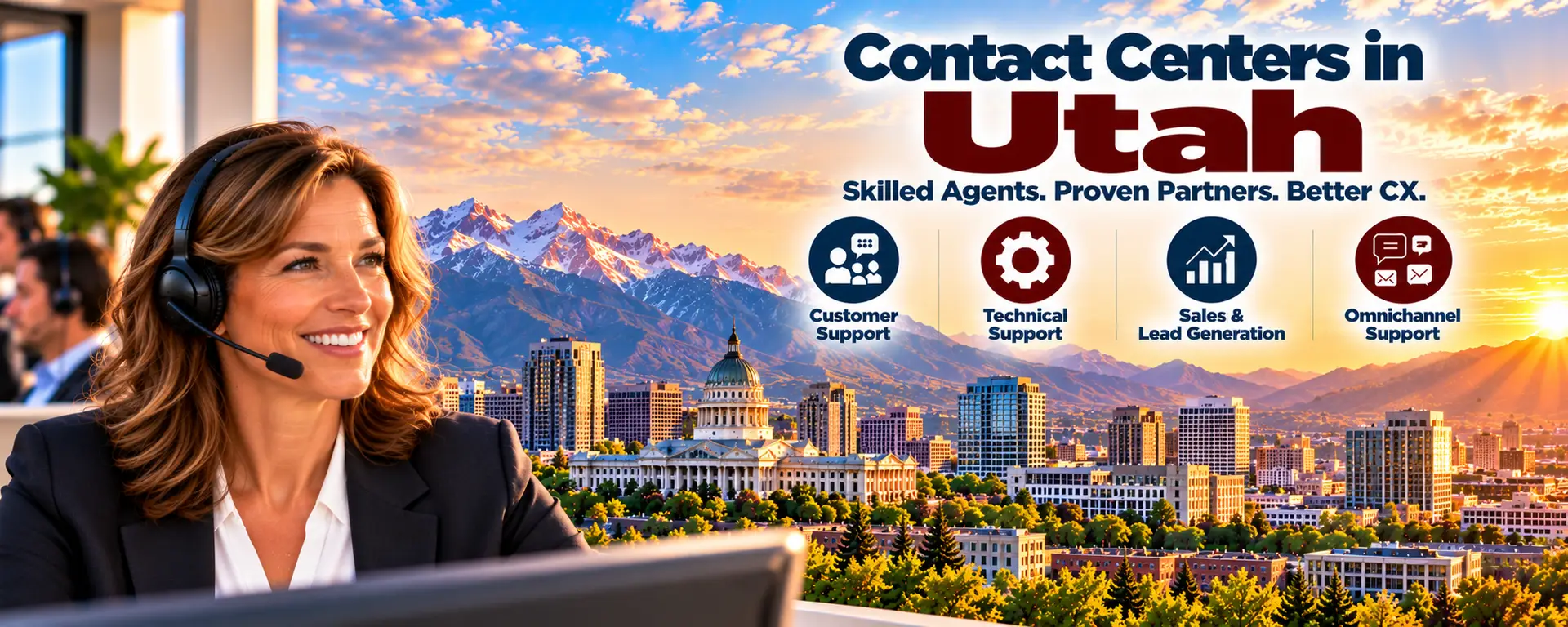 Contact Centers in Utah, Call Centers in Utahm Utah Call Centers, Utah Contact Centers, Outsourcing to Utah, Customer Support Services in Utah