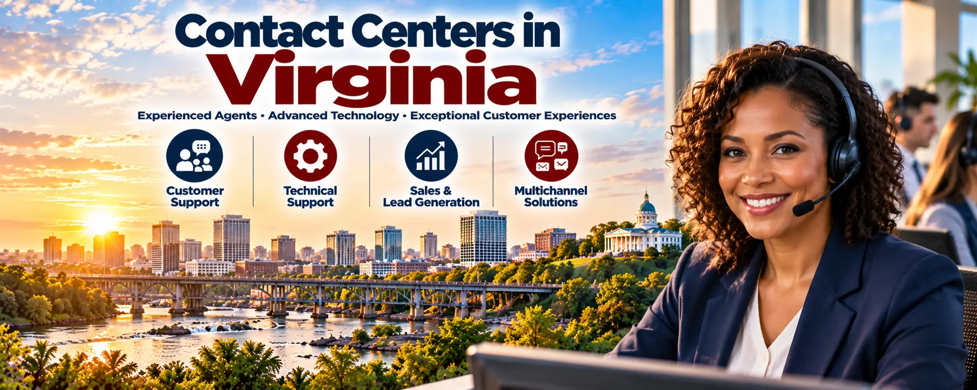 Contact Center in Virginia, Call Center in Virginia, Virginia Contact Center, Virginia Call Center, Outsourcing nach Virginia